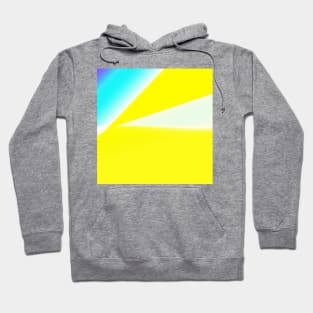 YELLOW BLUE WHITE ABSTRACT Hoodie